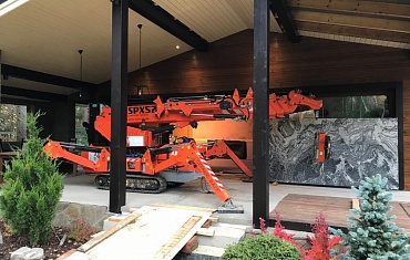 Мини-кран SPX527 и вакуумный захват GS